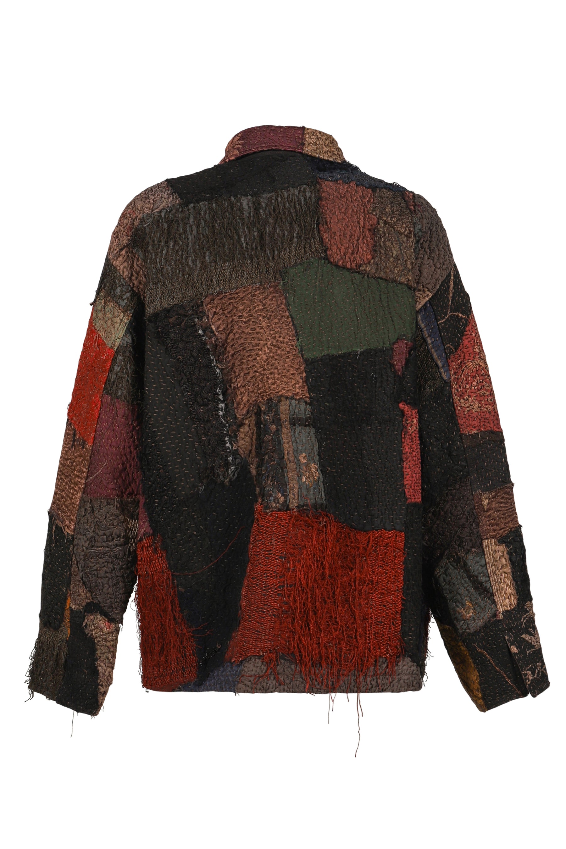 RAIN JACKET SUEDE COLLAR / BRW