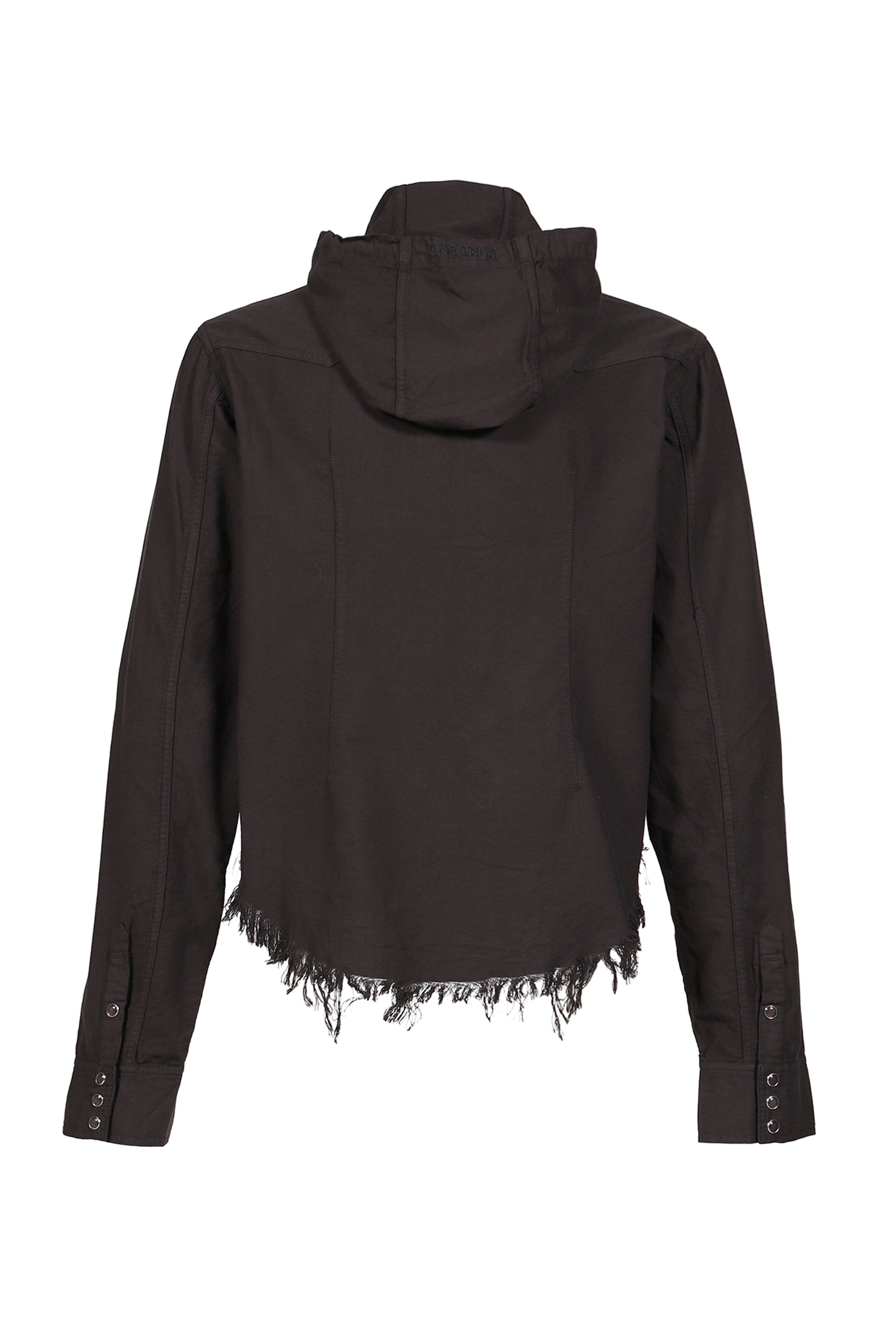 HOODED SHIRT / BLK