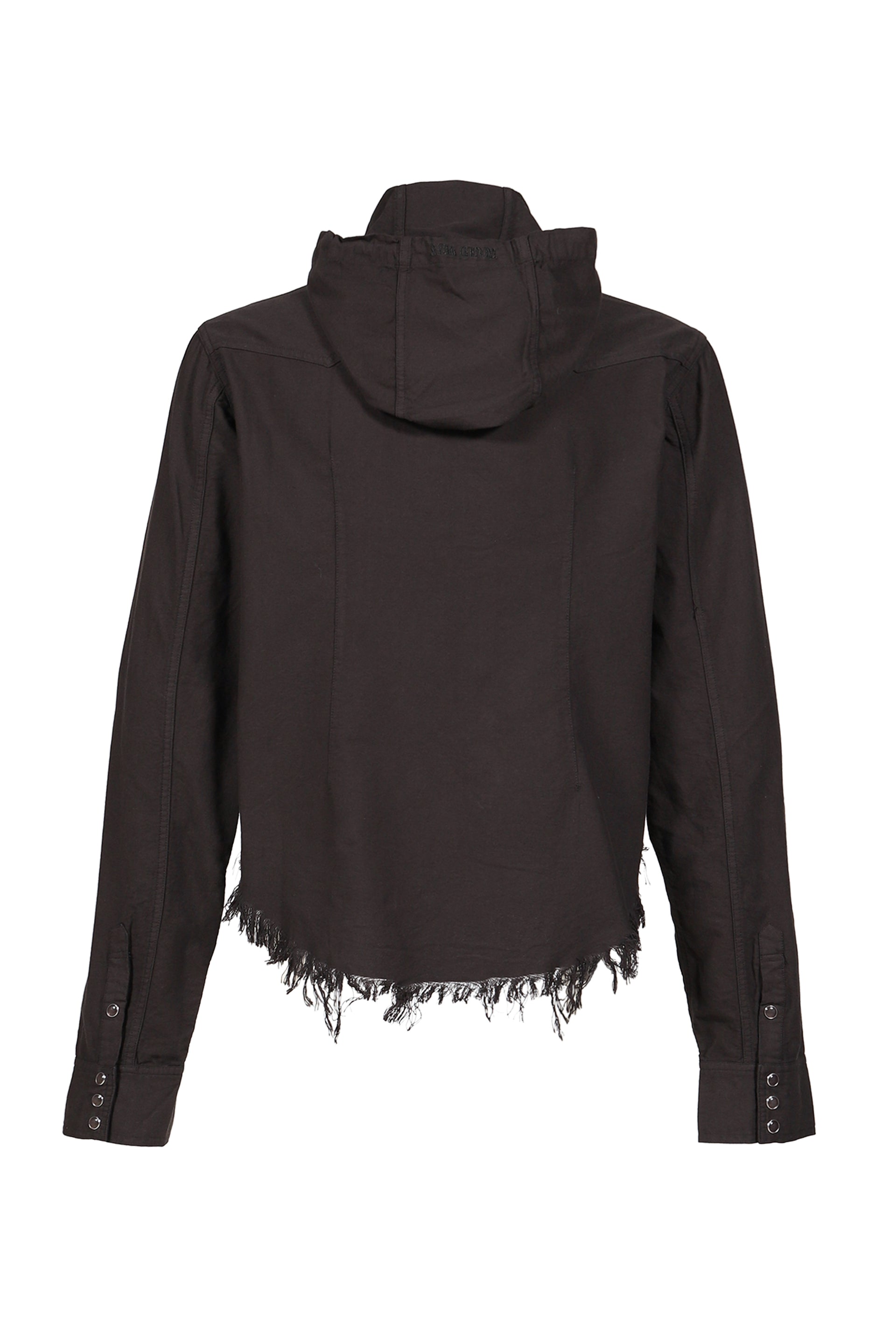HOODED SHIRT / BLK