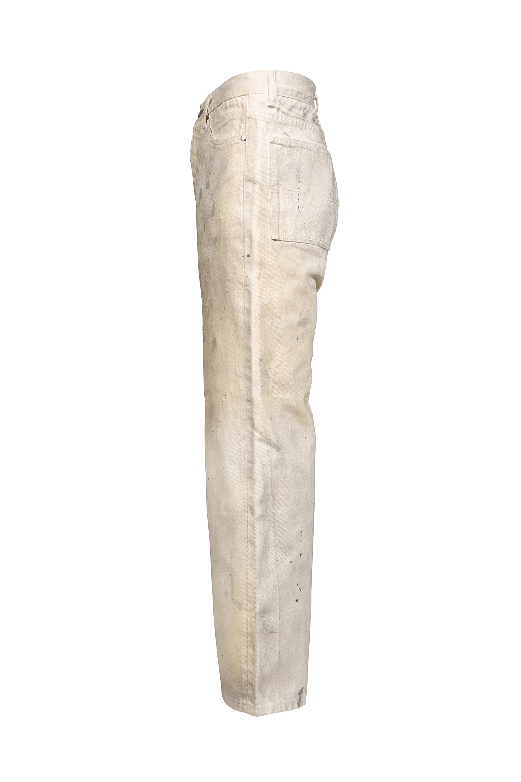 BAGGY DENIM / CREAM PAINTER