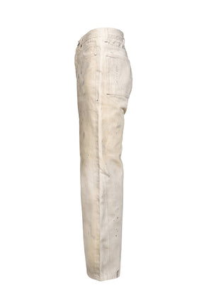 BAGGY DENIM / CREAM PAINTER