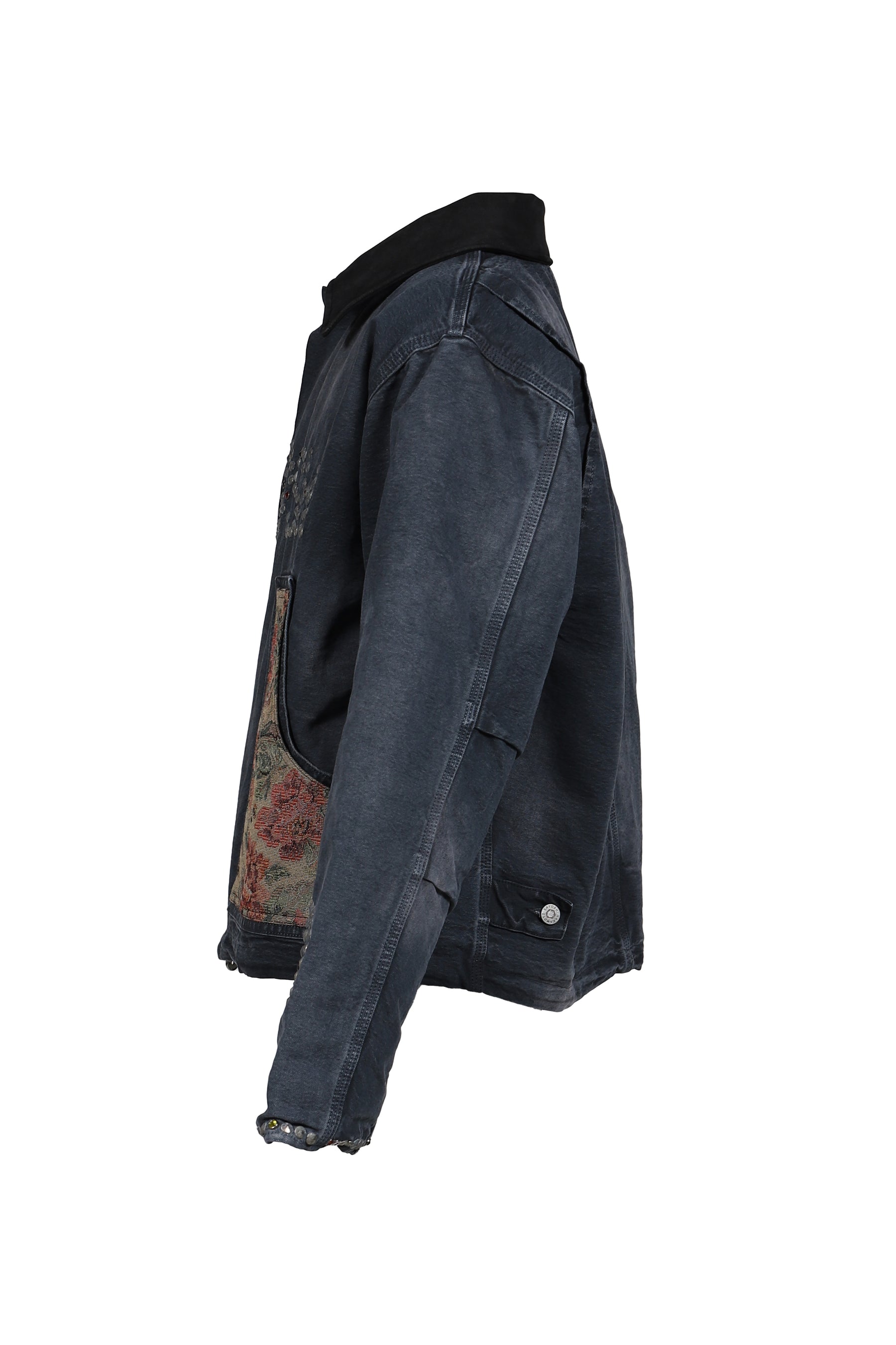 SATOSHI 9 TO 5 WORK JACKET / WASHED BLK