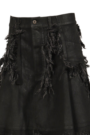 SHRED SKIRT PANTS / BLACK