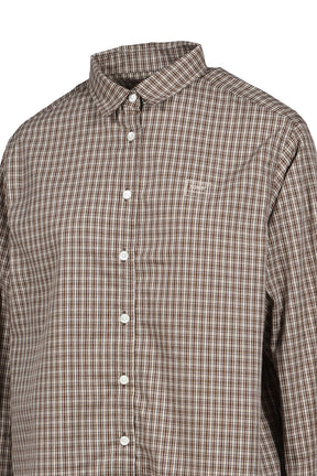 G CLASSIC EMBROIDERED BUTTON-UP SHIRT / BRW