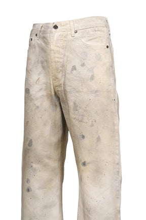 BAGGY DENIM / CREAM PAINTER
