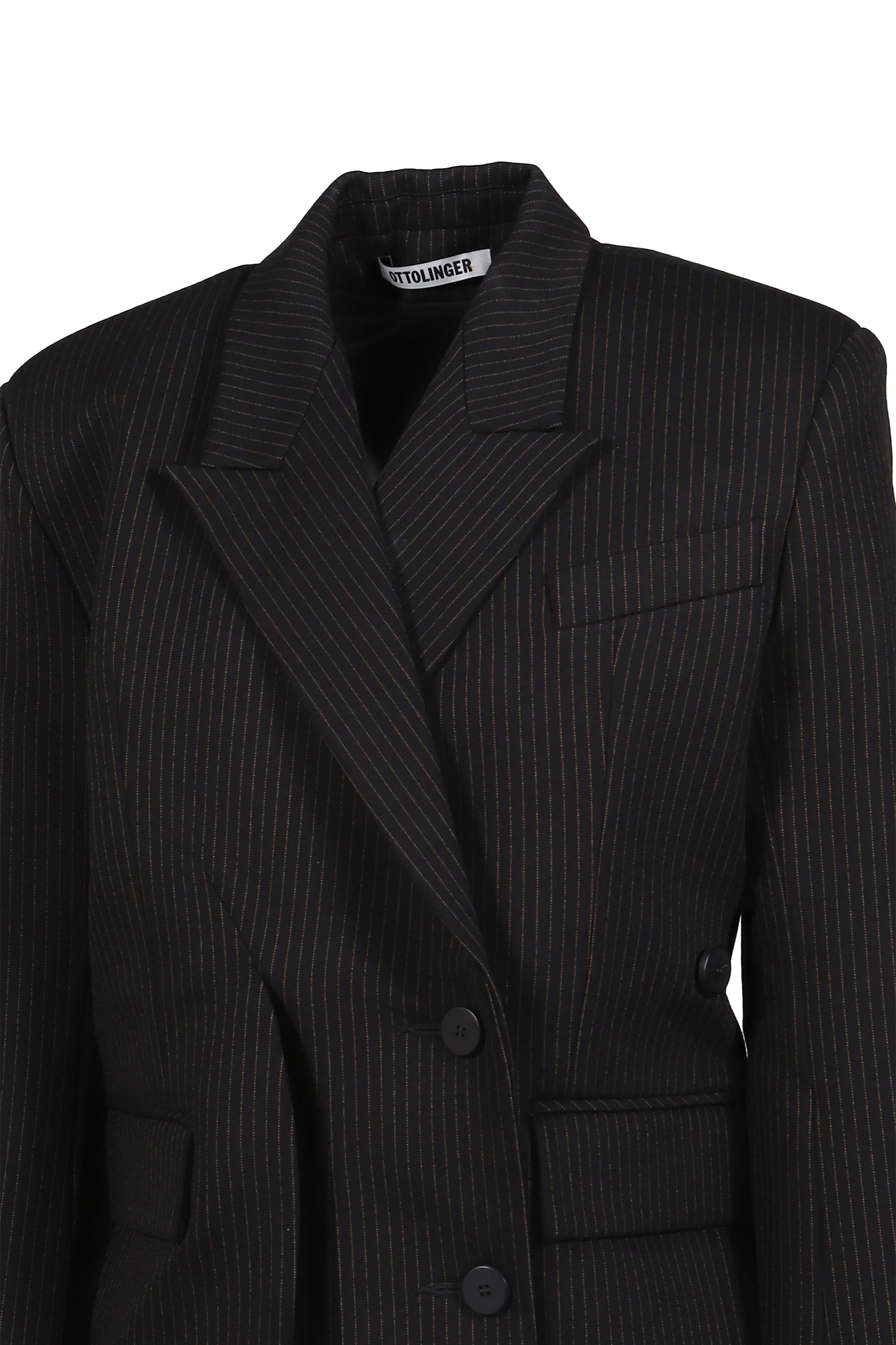 SIGNATURE SPLIT BLAZER / BLACK
