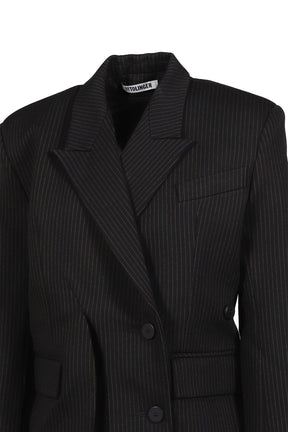 SIGNATURE SPLIT BLAZER / BLACK