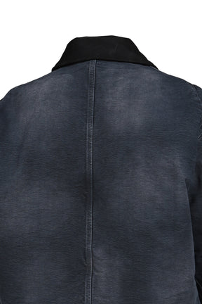 SATOSHI 9 TO 5 WORK JACKET / WASHED BLK