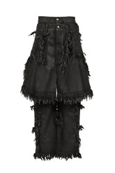 SHRED SKIRT PANTS / BLACK