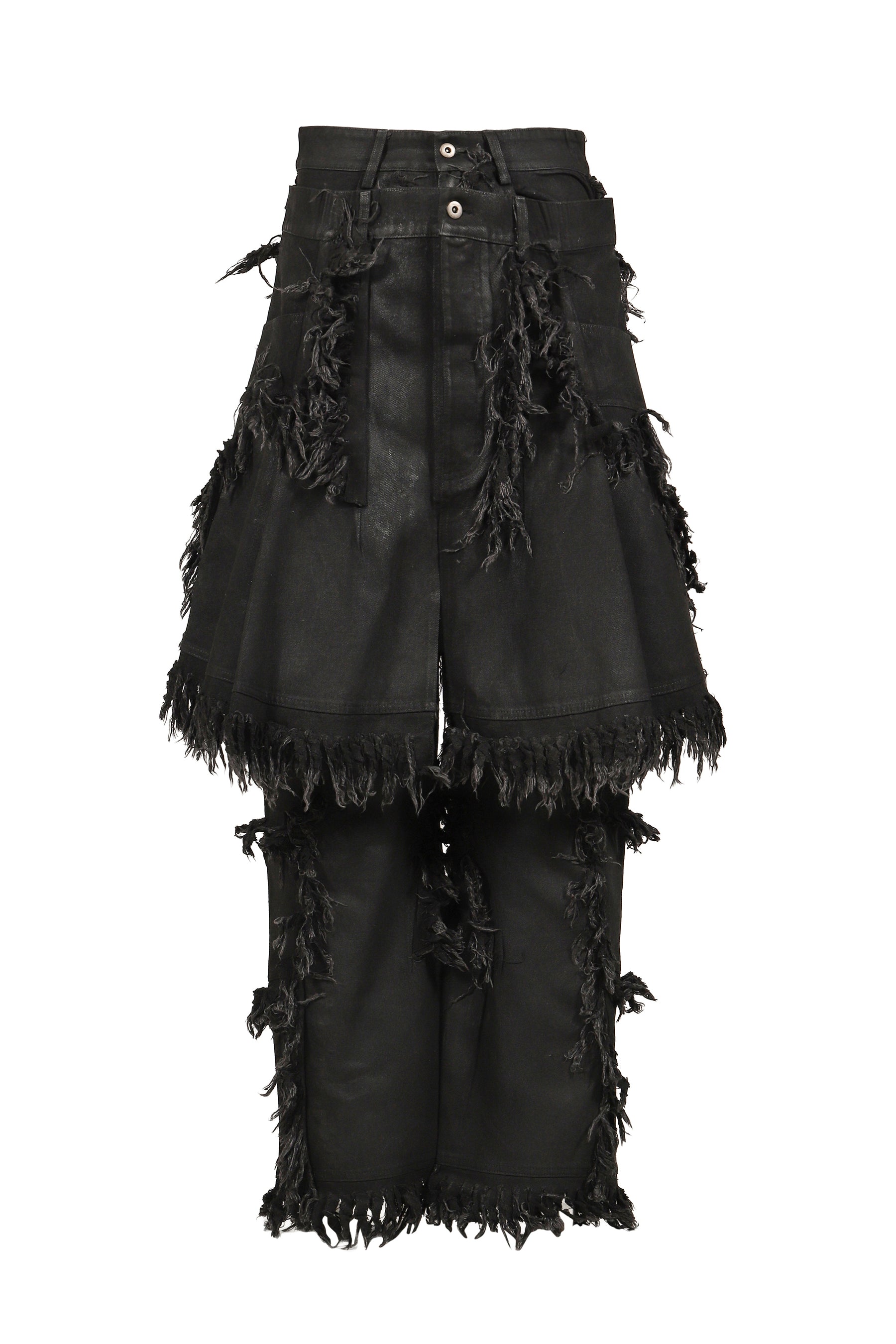 SHRED SKIRT PANTS / BLACK