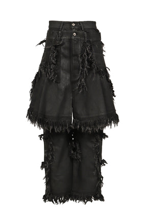 SHRED SKIRT PANTS / BLACK