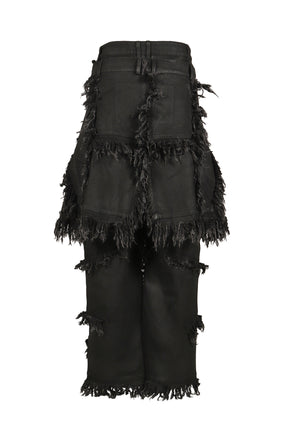 SHRED SKIRT PANTS / BLACK