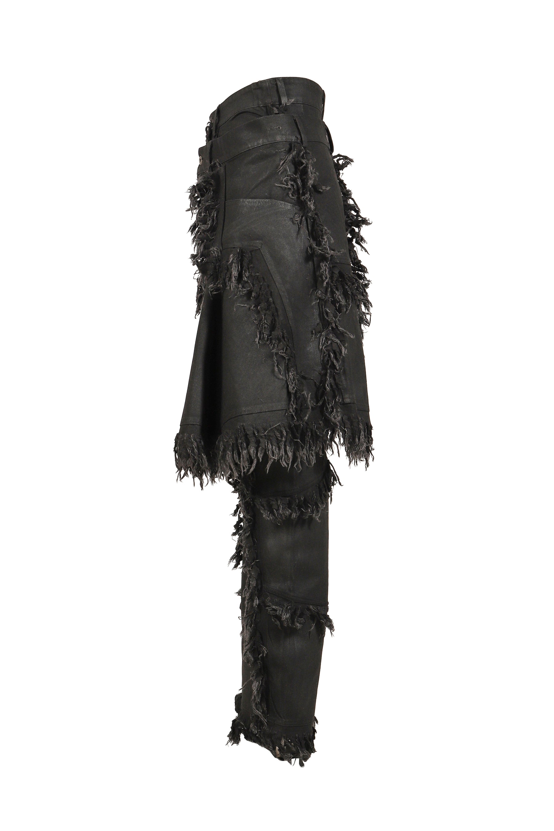 SHRED SKIRT PANTS / BLACK