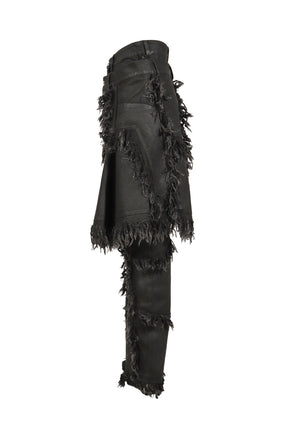 SHRED SKIRT PANTS / BLACK