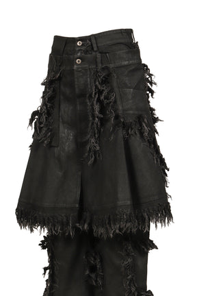 SHRED SKIRT PANTS / BLACK