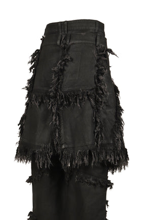 SHRED SKIRT PANTS / BLACK