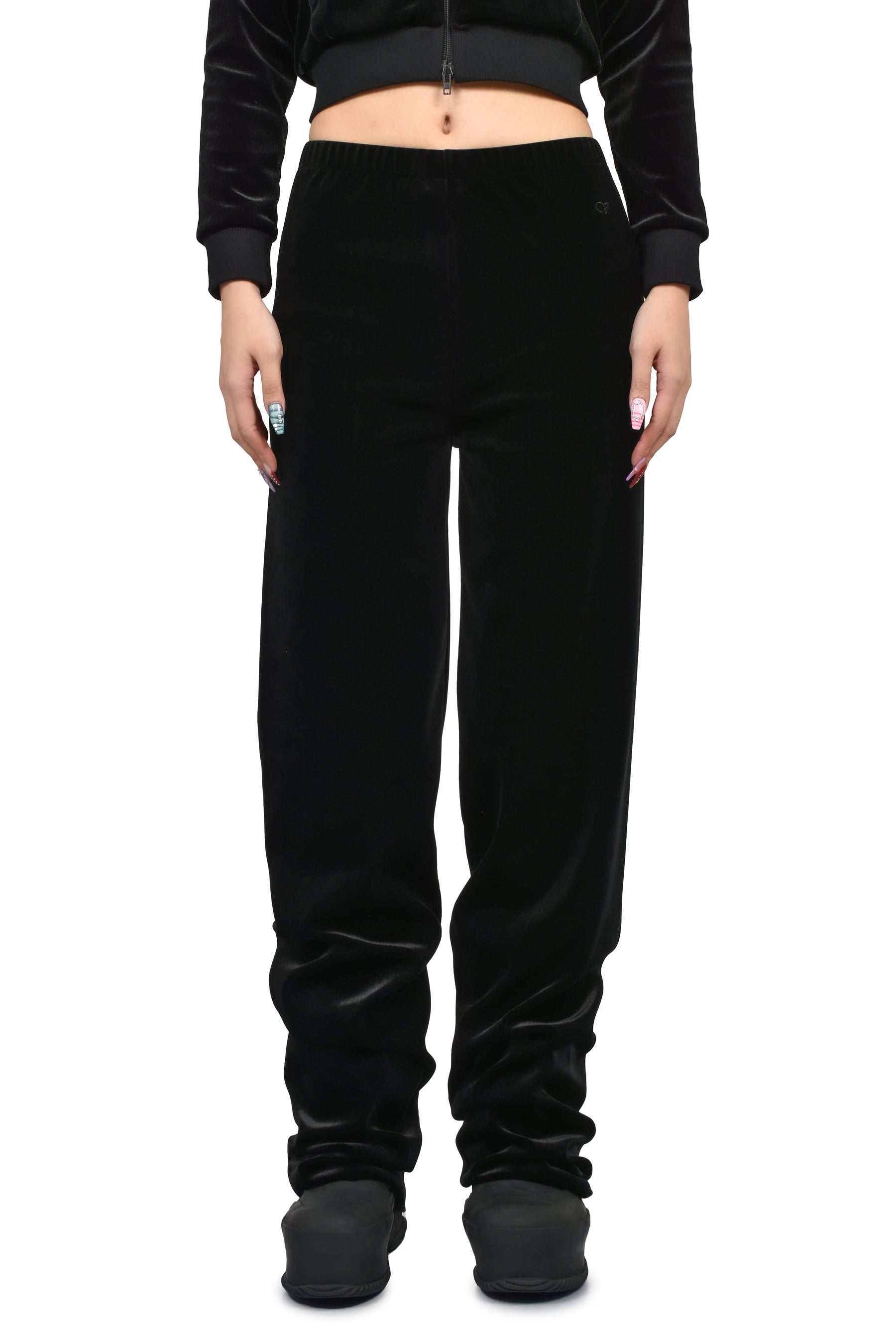 PUSH-UP VELVET PANTS / BLK