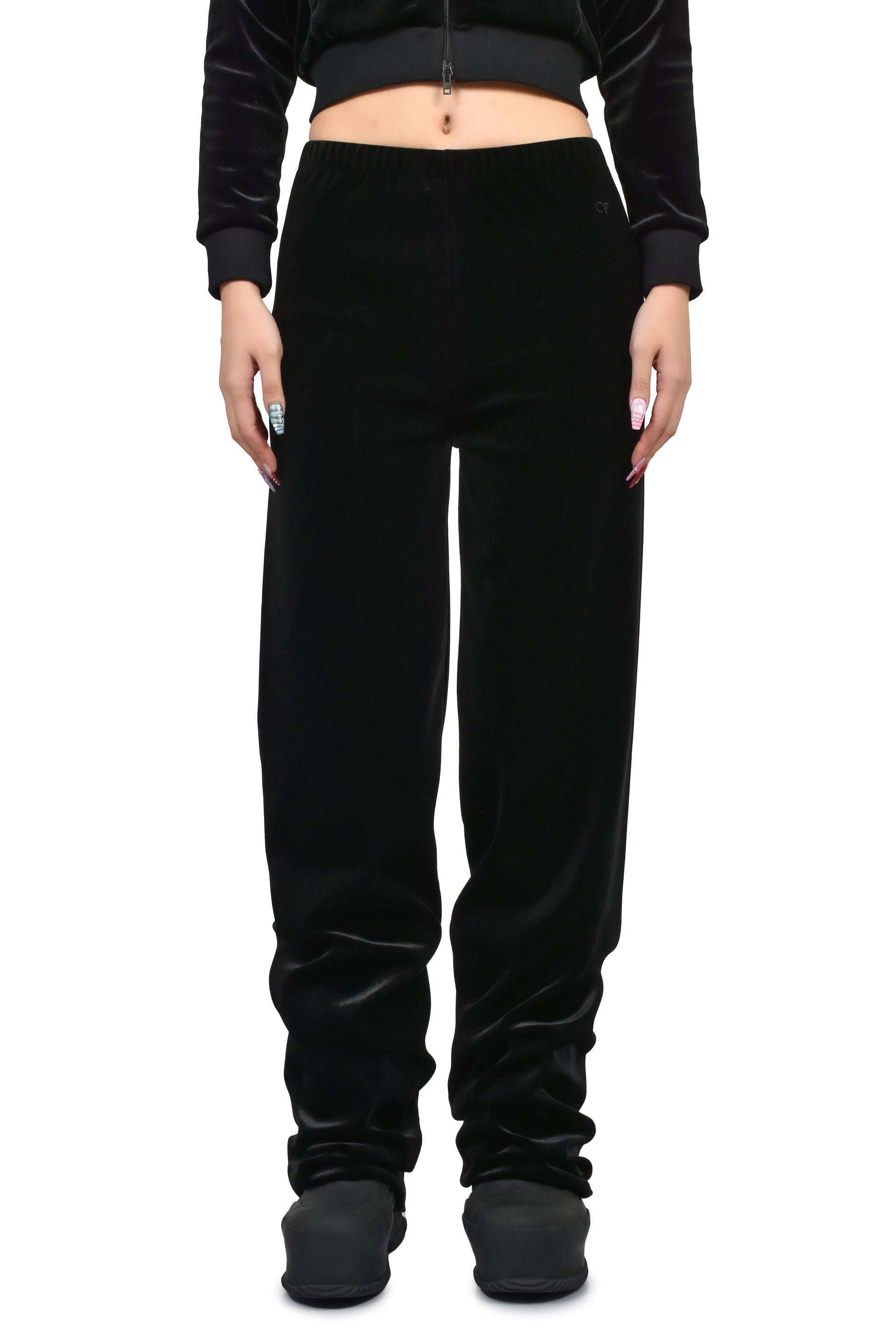 PUSH-UP VELVET PANTS / BLK