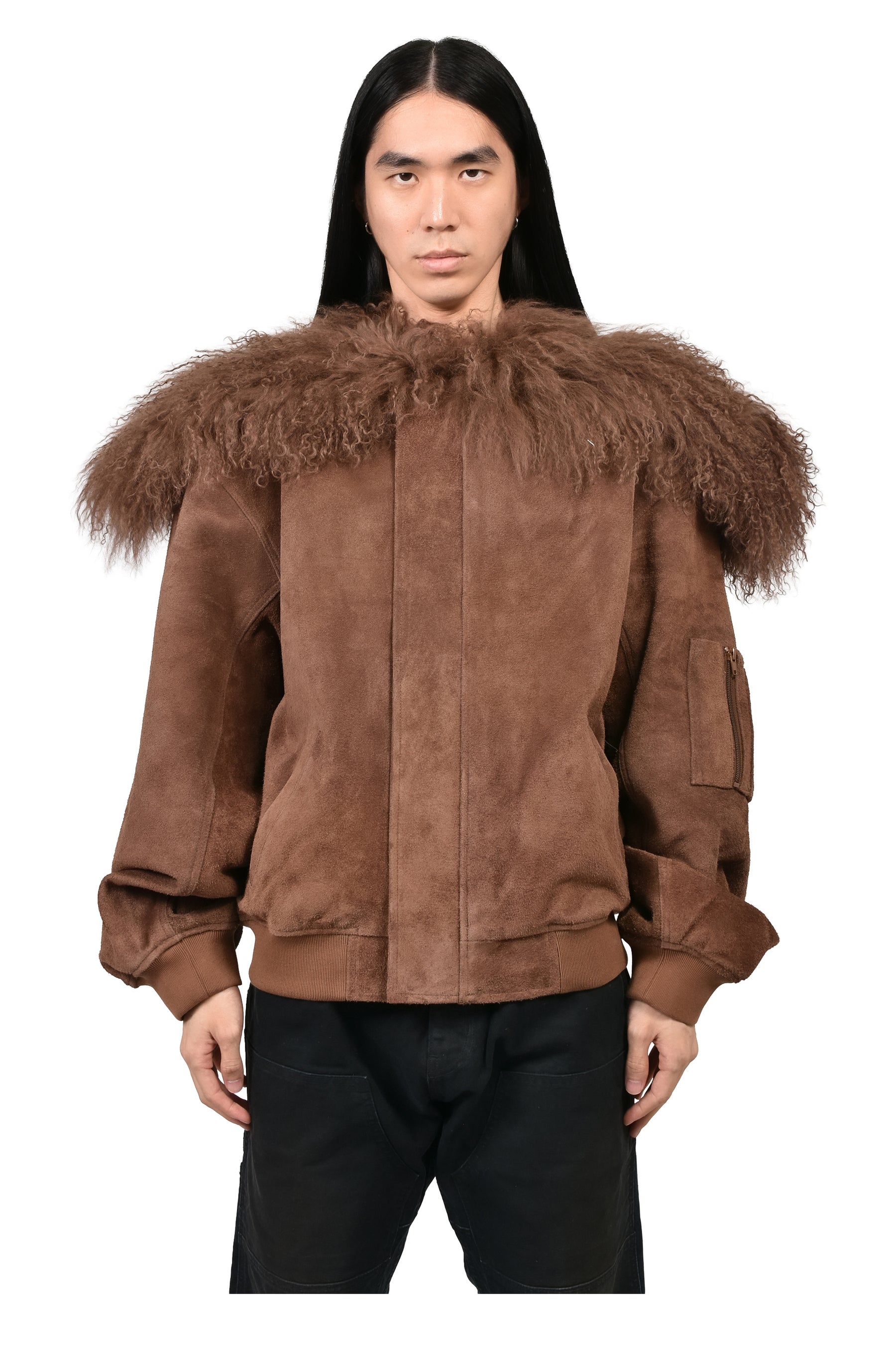 SUEDE BOMBER / BRW