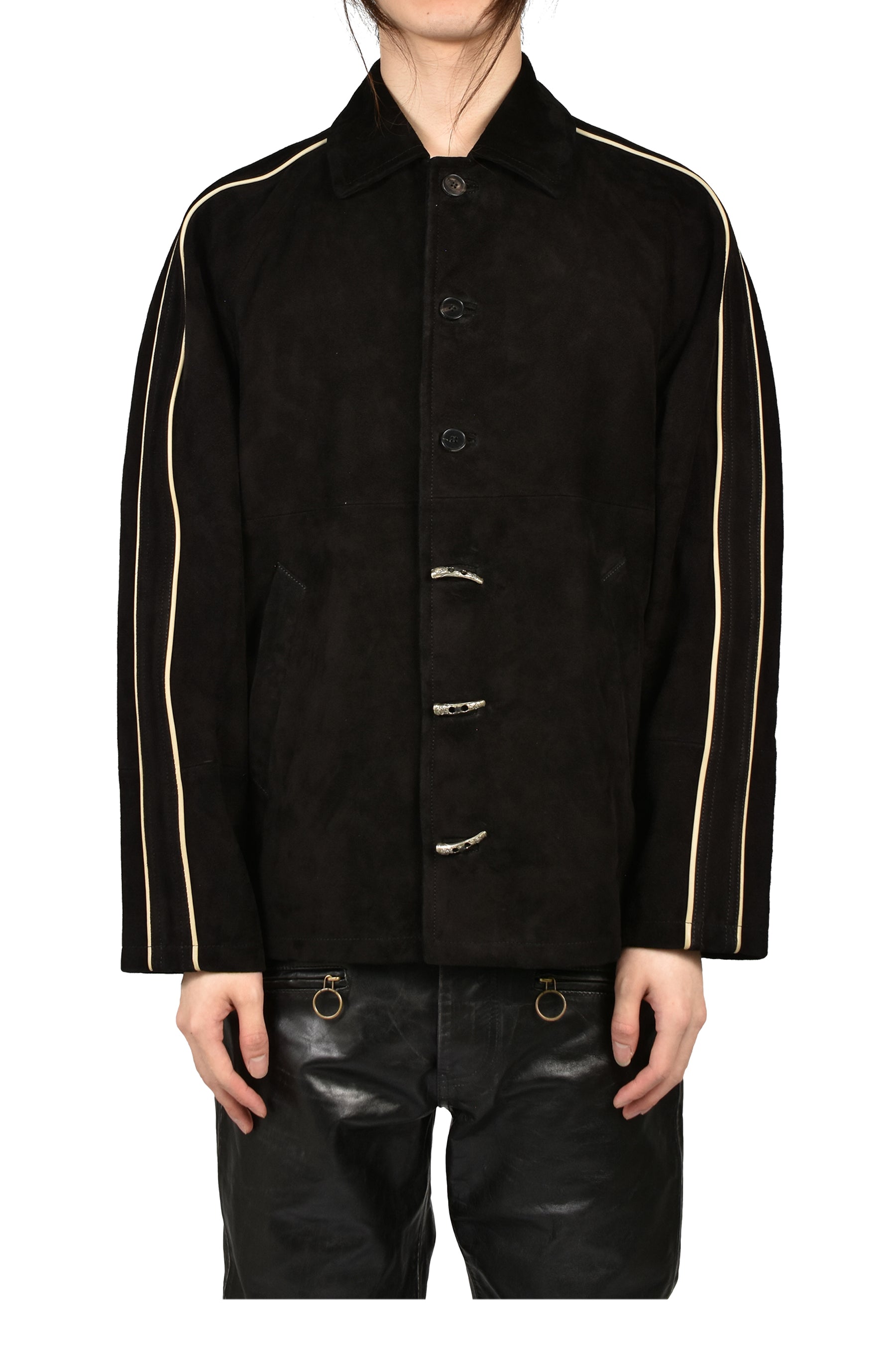 SUEDE ACADEMIE JACKET / BLK IVO