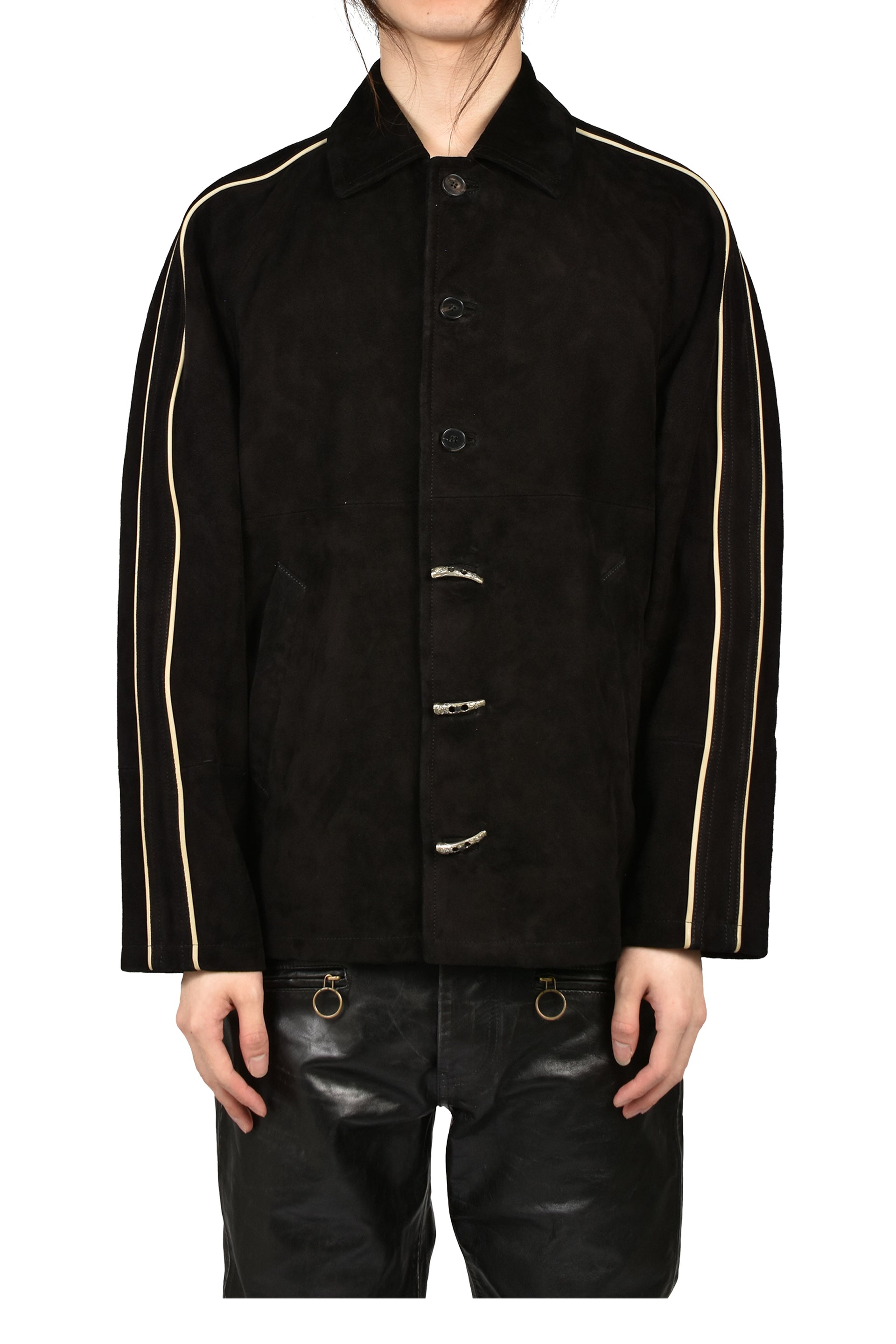 SUEDE ACADEMIE JACKET / BLK IVO