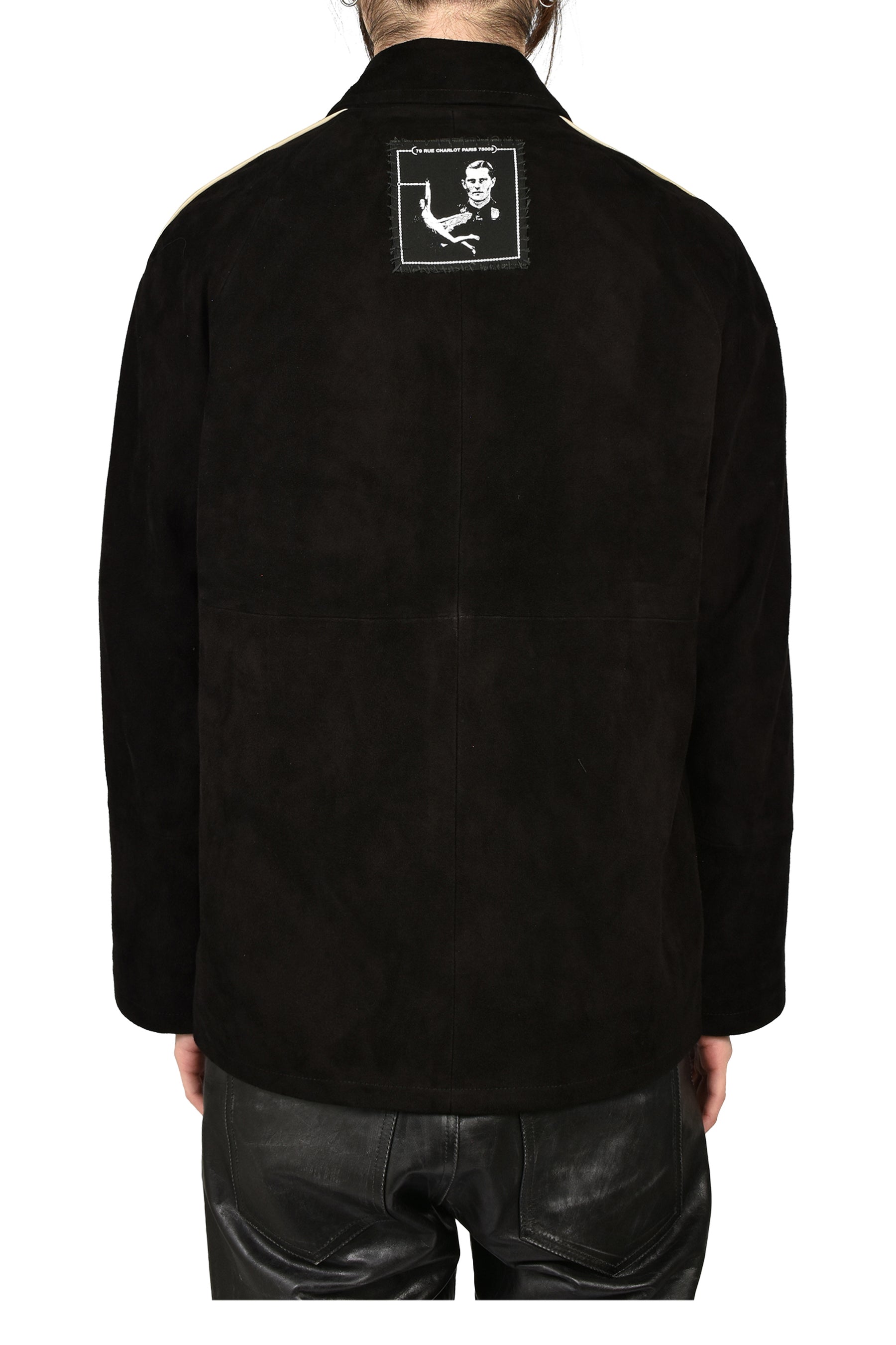 SUEDE ACADEMIE JACKET / BLK IVO