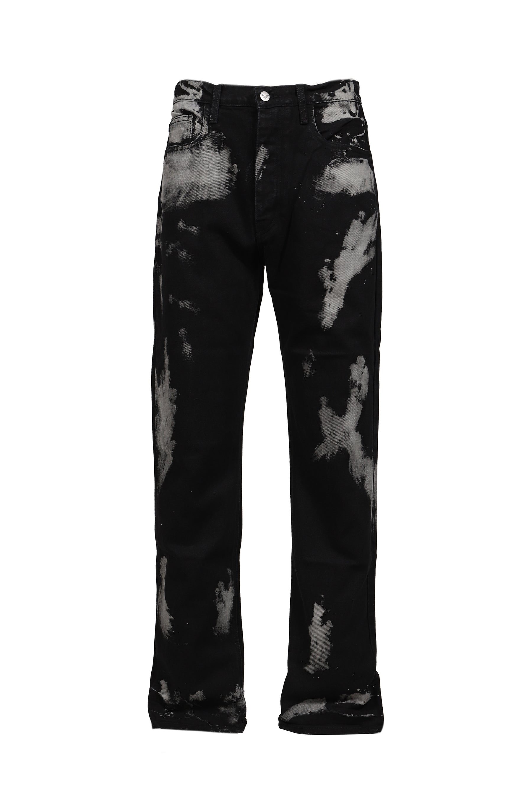 BLEACH STRAIGHT LEG PANT / BLK BLEACH