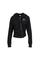 TWISTED HOODIE KNIT / BLK