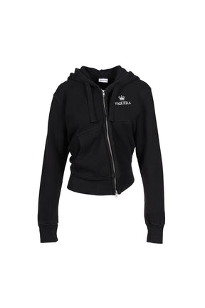 TWISTED HOODIE KNIT / BLK