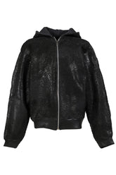 SMOG ZIP UP HOODIE / BLK