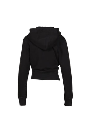 TWISTED HOODIE KNIT / BLK