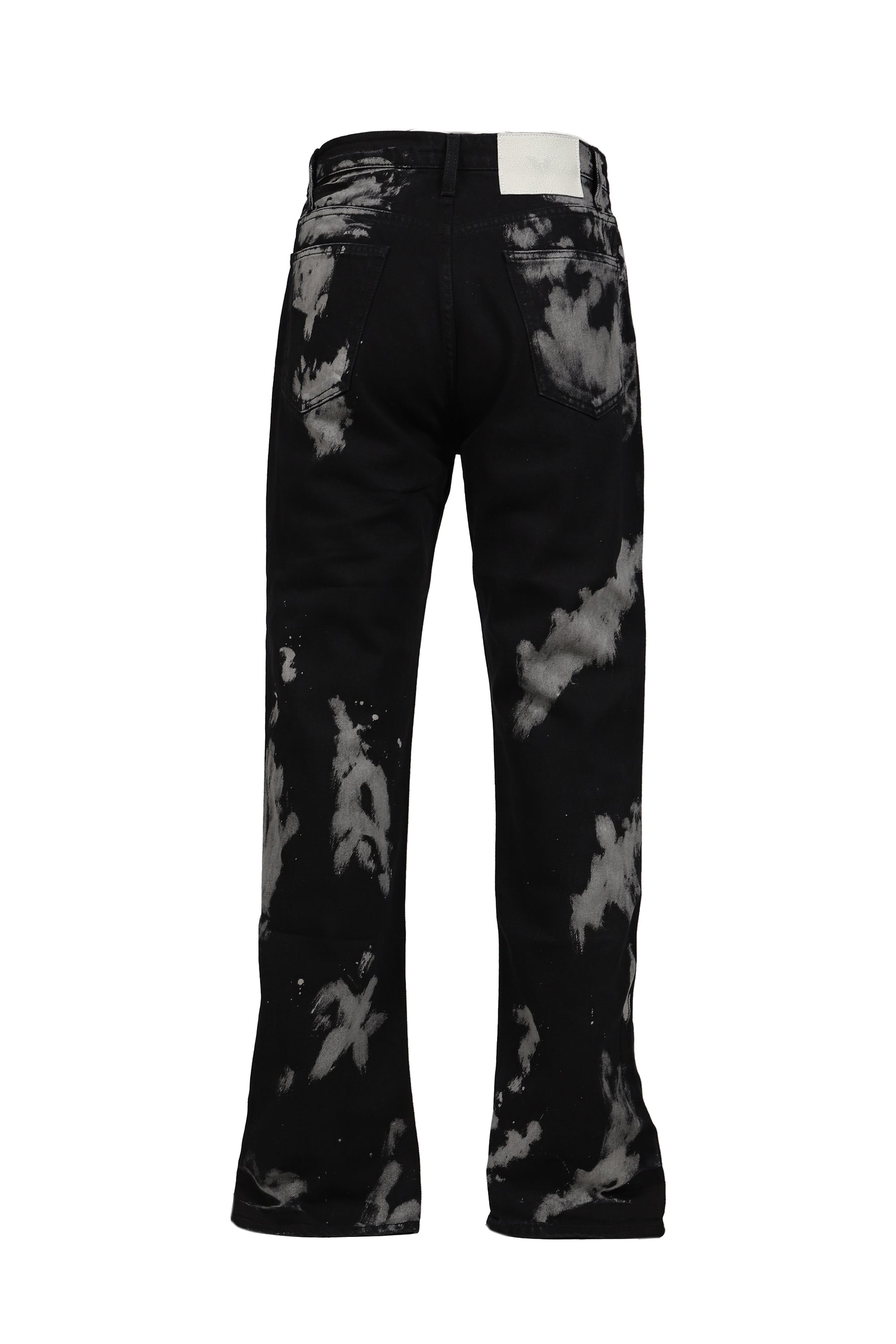 BLEACH STRAIGHT LEG PANT / BLK BLEACH