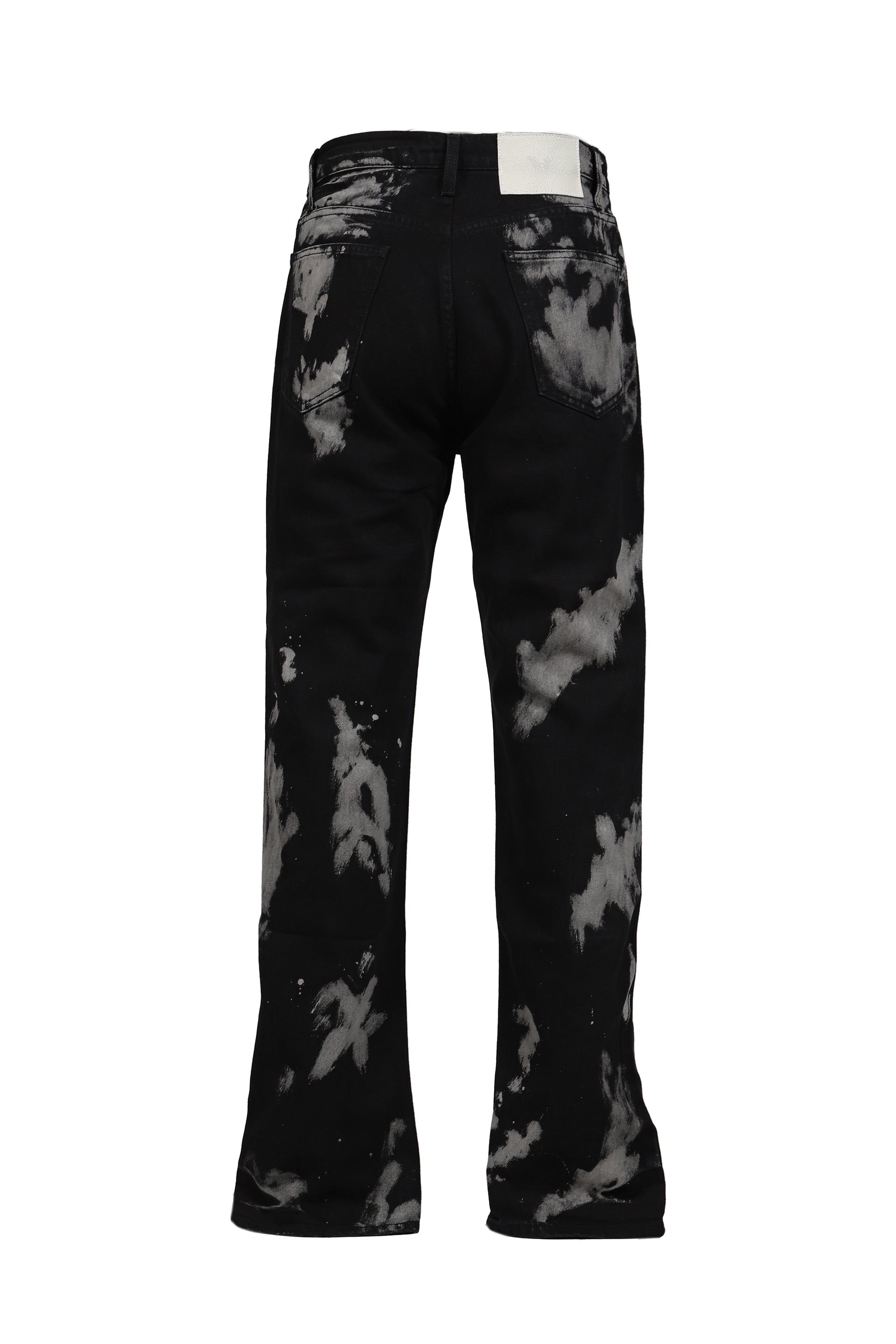BLEACH STRAIGHT LEG PANT / BLK BLEACH