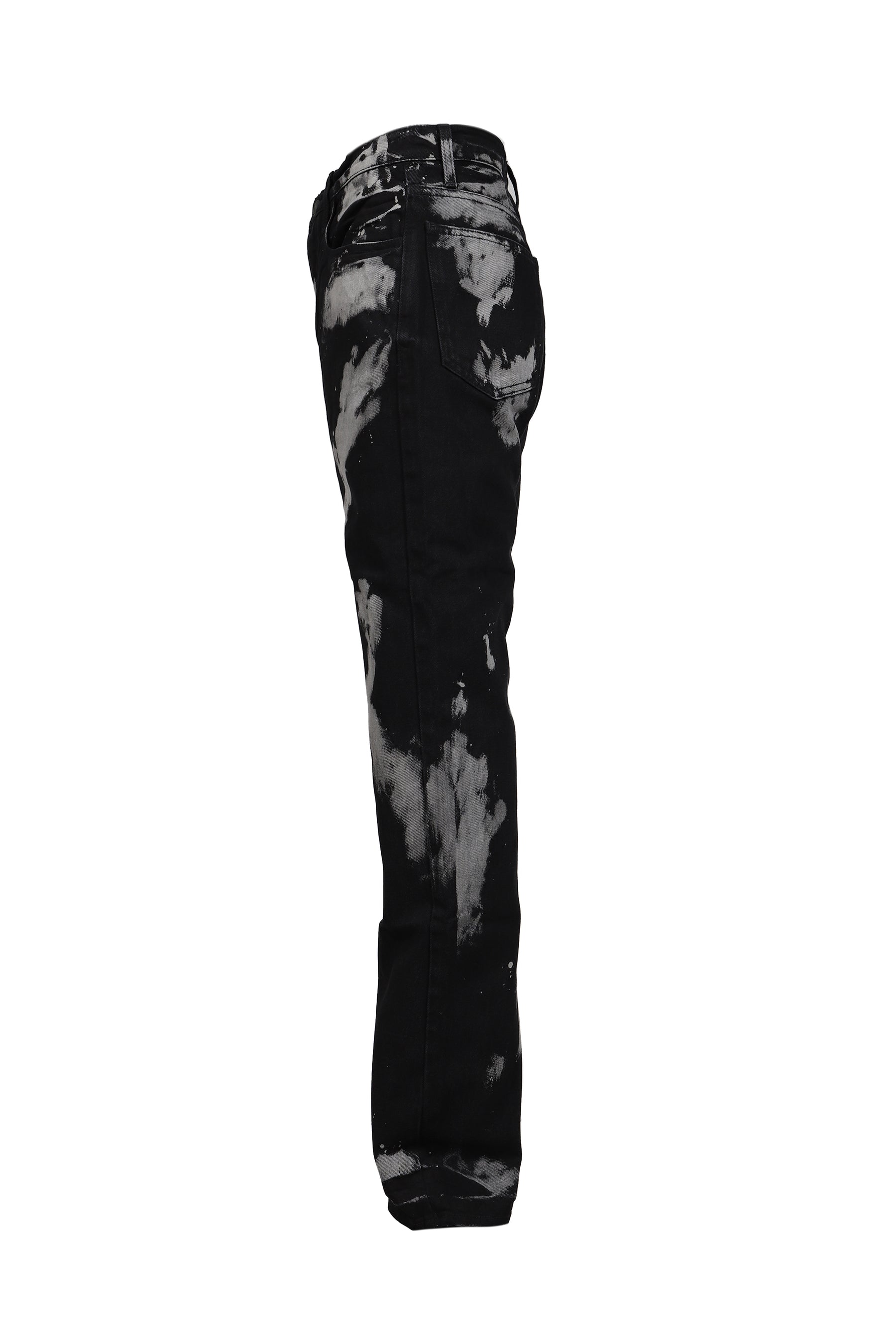 BLEACH STRAIGHT LEG PANT / BLK BLEACH