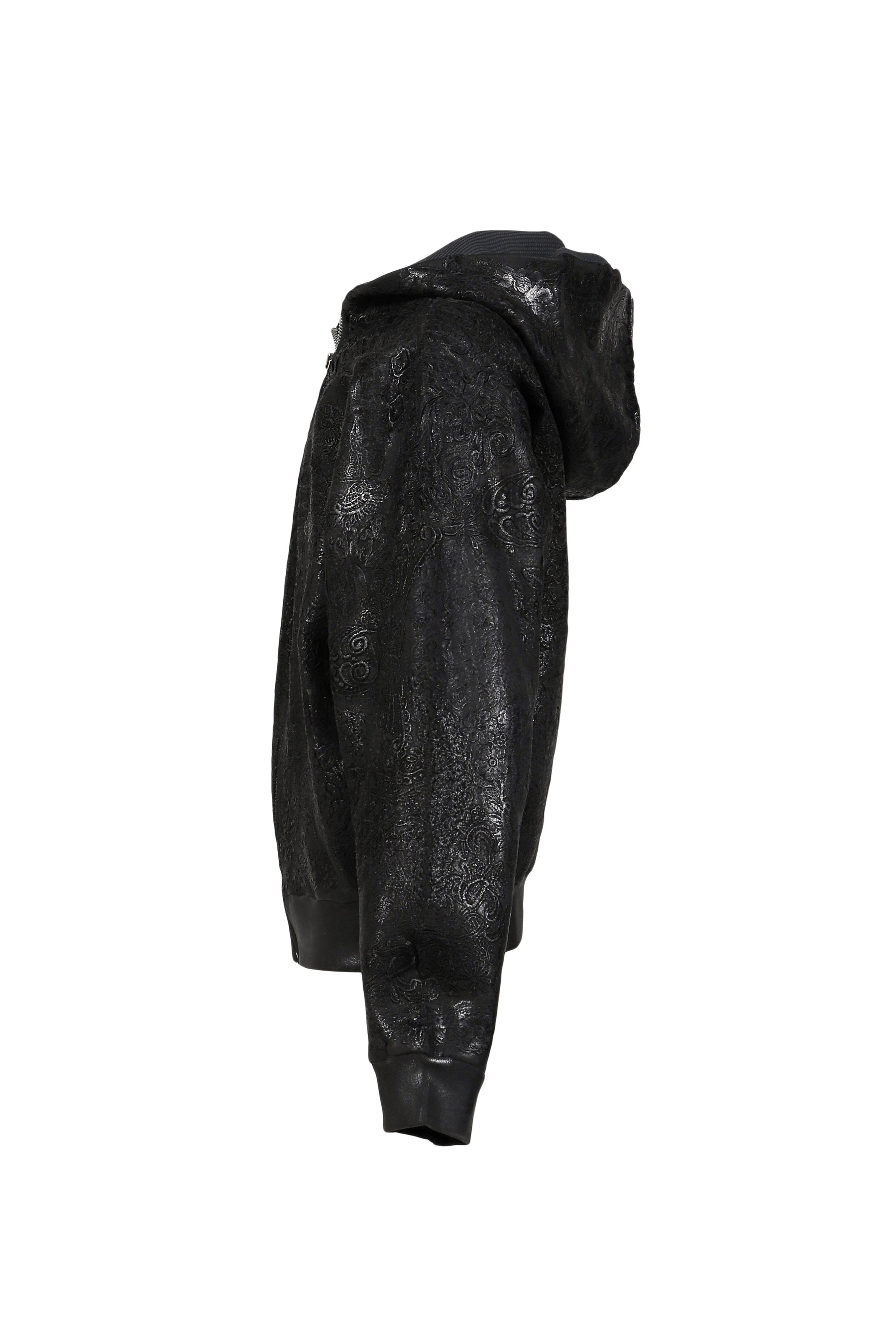 SMOG ZIP UP HOODIE / BLK