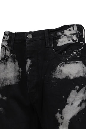 BLEACH STRAIGHT LEG PANT / BLK BLEACH