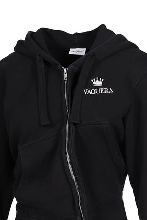 TWISTED HOODIE KNIT / BLK