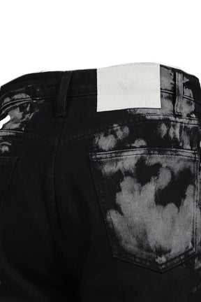 BLEACH STRAIGHT LEG PANT / BLK BLEACH