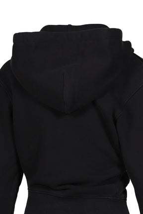 TWISTED HOODIE KNIT / BLK