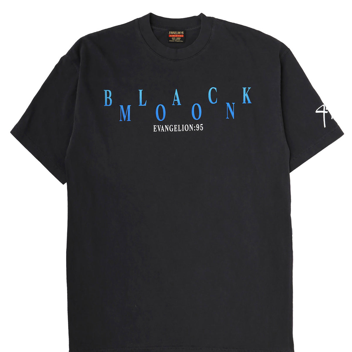エヴァンゲリオン EVANGELION Tシャツ L ブラック nubian EVANGELION:95 エヴァンゲリオン FW25 0039 T-SHIRT / BLK - NUBIAN