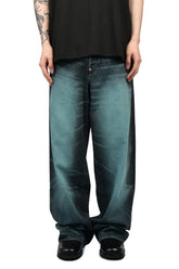 TURN UP WIDE FIT JEANS / GLACIER