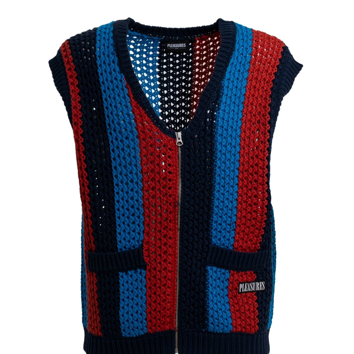 PLEASURES FW23 HOMBRE CARDIGAN VEST / MULTI - NUBIAN