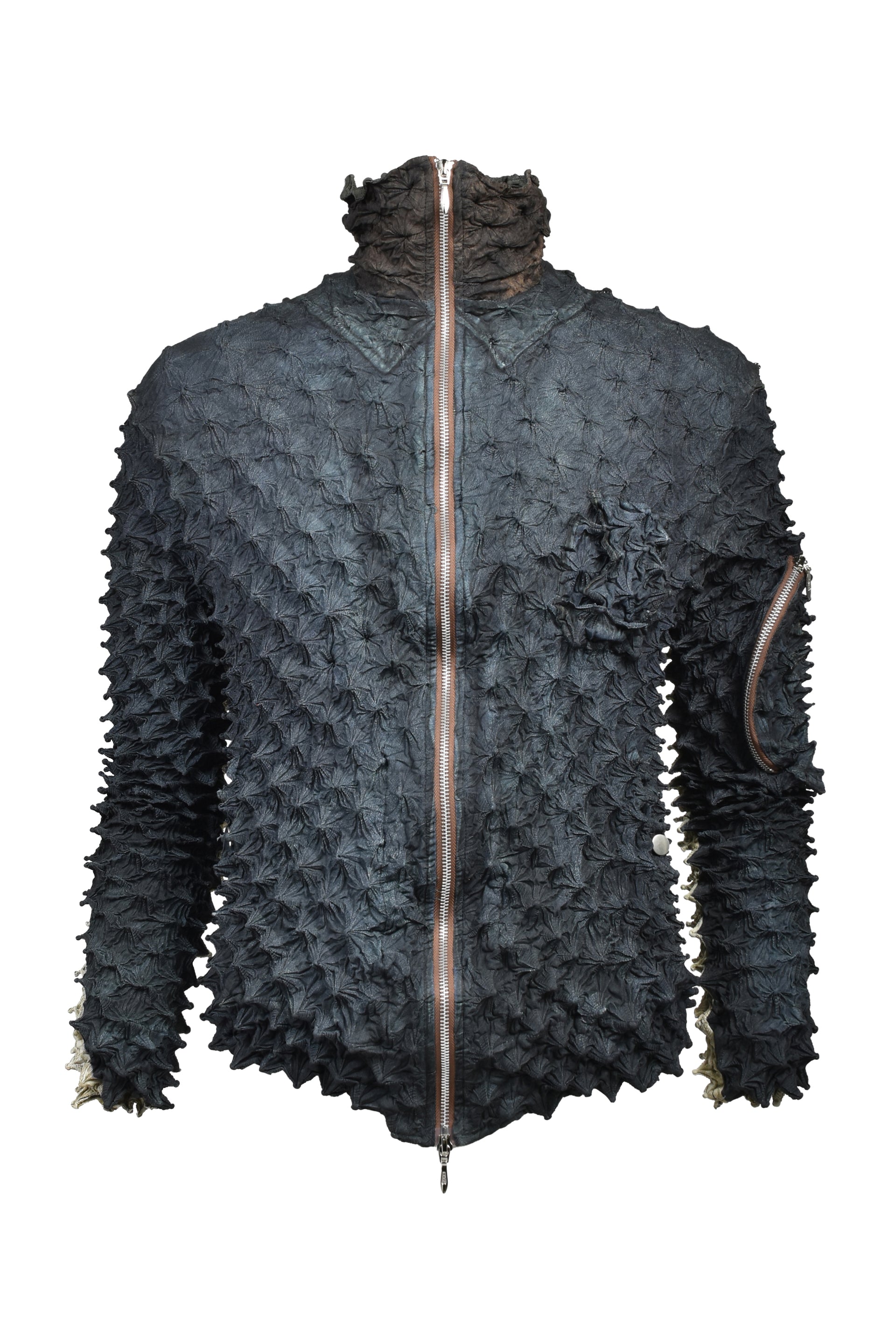 SPIKY FLIGHT JACKET / SMOKE BLK