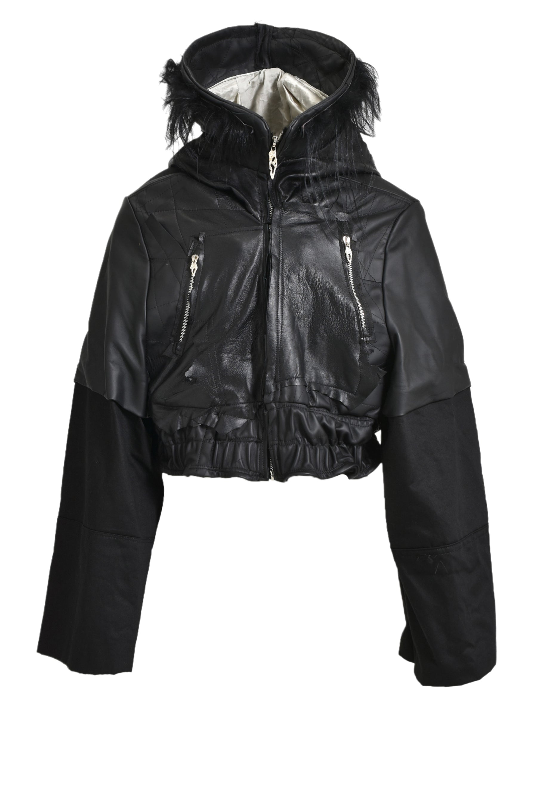 DRAGONCELLO CROPPED JACKET / BLK