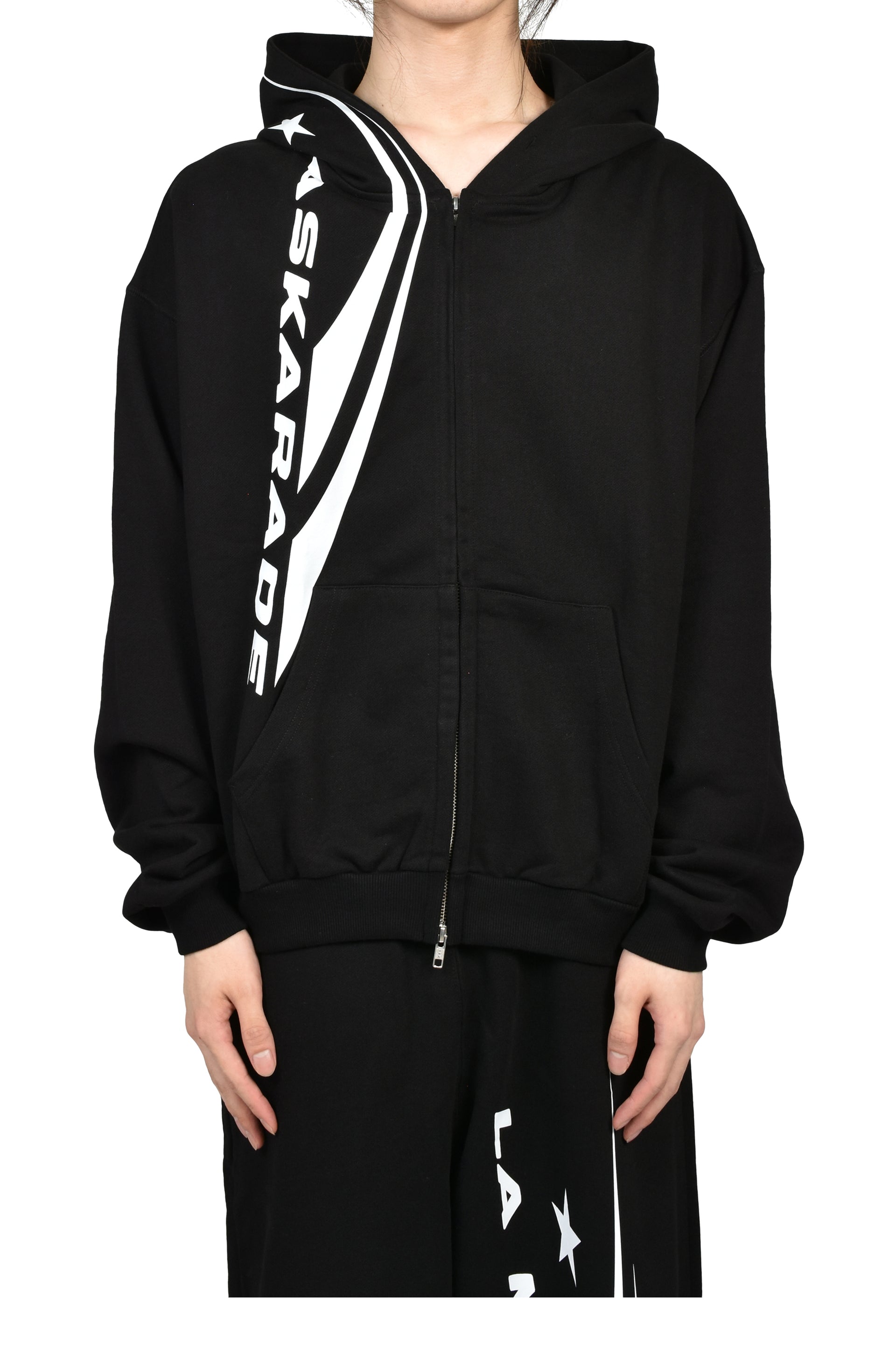 ULTRA HEAVY MSKRD HOODIES / BLK
