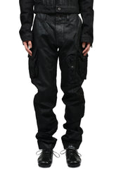10OZ DENIM GASMASK CARGO / BLK WAX
