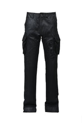 10OZ DENIM GASMASK CARGO / BLK WAX