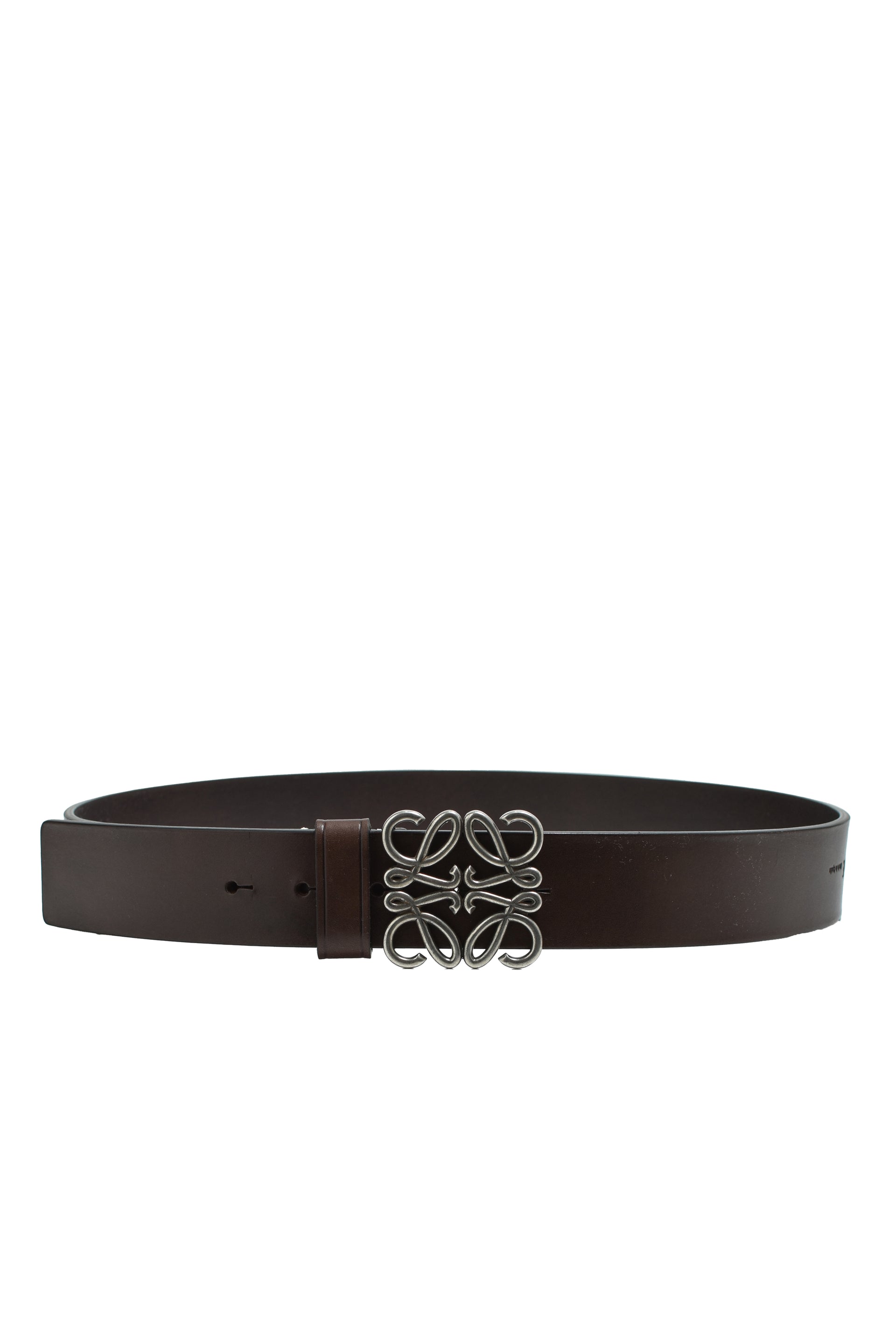ANAGRAM CHUNKY 4CM BELT / D.CIGAR