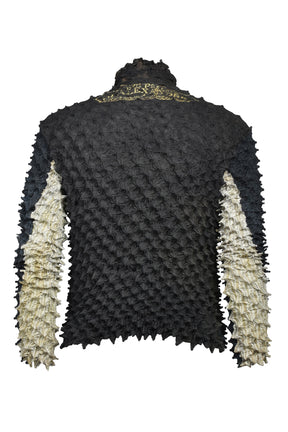 SPIKY FLIGHT JACKET / SMOKE BLK