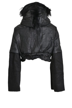 DRAGONCELLO CROPPED JACKET / BLK